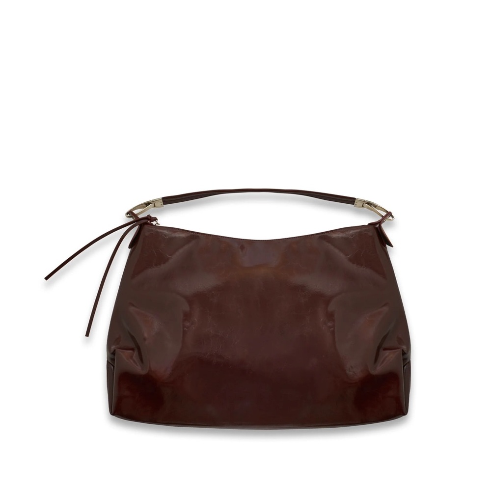 **SOLD** Sisters & Seekers deep cherry burgundy red leather shoulder bag